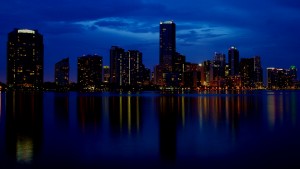 Downtown Miami Skyline at Dusk