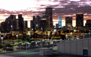 Miami, Florida Skyline, Showing Lots of Commercial Real Estate