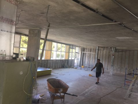 Interior Construction Underway at 2424 South Dixie Highway, Miami, Florida 33133 | March 1, 2017